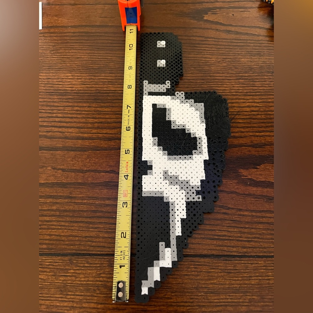 Scream Ghostface Butcher Knife Perler Bead Pixel Art Handmade